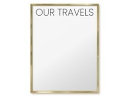 Magnetic Glass Board Our Travels For The Hall Espelharte (60x80 Cm)