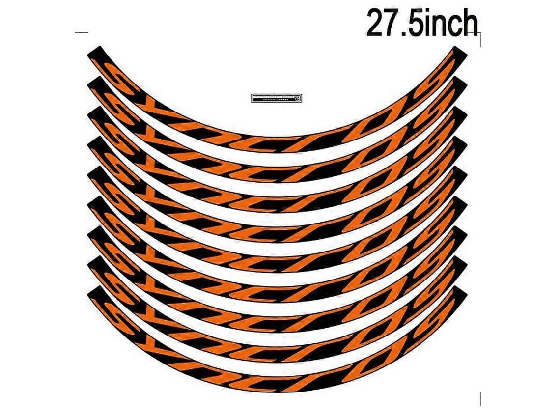 Stickers De Rodas Syncros Para Mountain Bike Mtb 27.5 E 29 Polegadas Acessórios De Bicicleta 27.5er Naranja