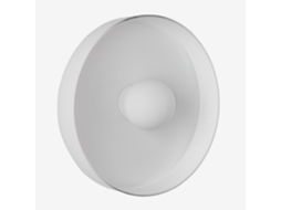 Sklum Aplique De Parede Jaxal Vidro Branco         Ø35 Cm