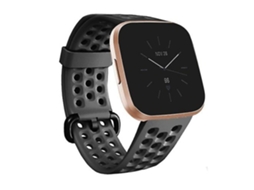 Lurelia Pulseira De Silicone Respirável Preta, Compatível Com Fitbit Versa 2, Acabamento Moderno