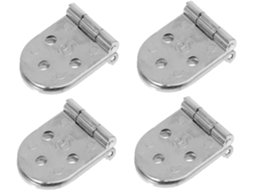 Conjunto De 4 Dobradiças Liga Zinco Para Portas, Com Movimento Suave.