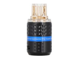 Conector De Energia Com Prata De Ouro 24k E Cobre Puro