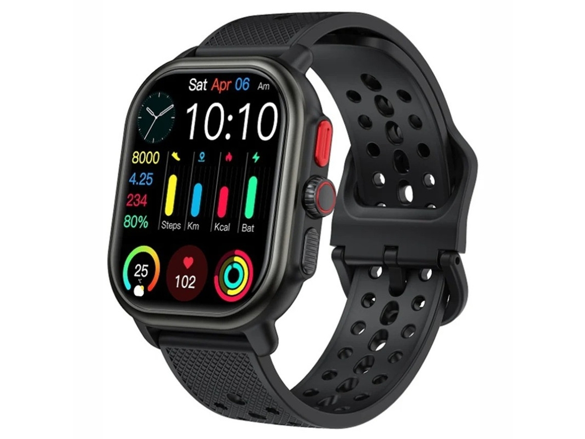 Smartwatch Com Tela Amoled Ultra Nitida De 2.06 Polegadas Chamadas Bluetooth E Rastreamento Esportivo Preto Yizhood