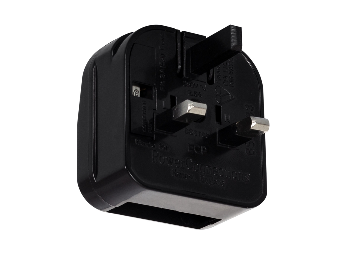 Adaptador de Ficha Tipo C Eu Cabeça Plana com Cabo Reto a Ficha Tipo gUk