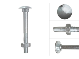 Parafusos Cabeça Redonda Galvanizados M6 X 55 Mm 200 Peças WOVAR