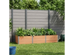 Vidaxl Canteiro De Jardim Elevado Castanho 300 X 100 X 54 Cm