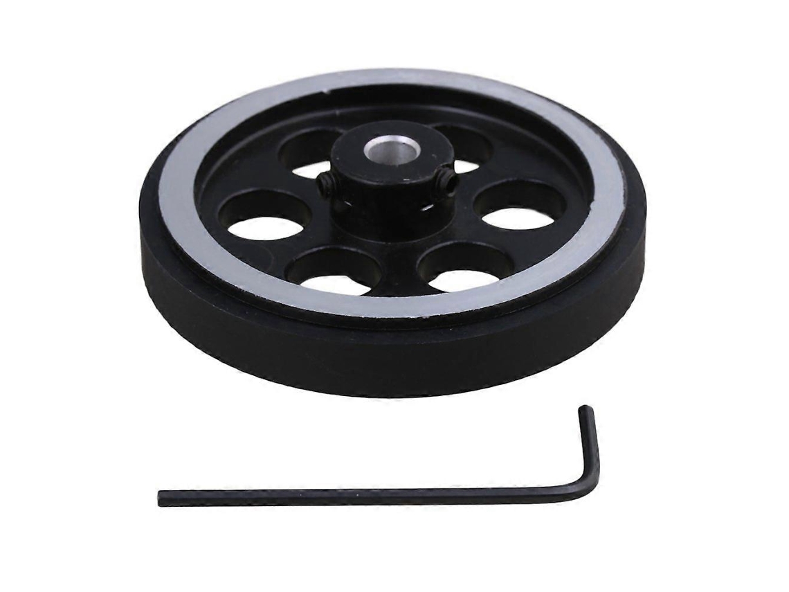 200x6mm Industrial Aluminum Rubber Measuring Rotary Encoder Wheel