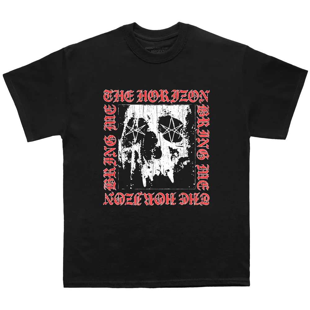 Bring Me The Horizon - Skull Square T-shirt Unisex Rockinstone Size:m