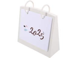 Calendário De Mesa Com Suporte, Portátil Para Casa E Escritório, De Páginas Dobráveis, Item Decorativo Prático