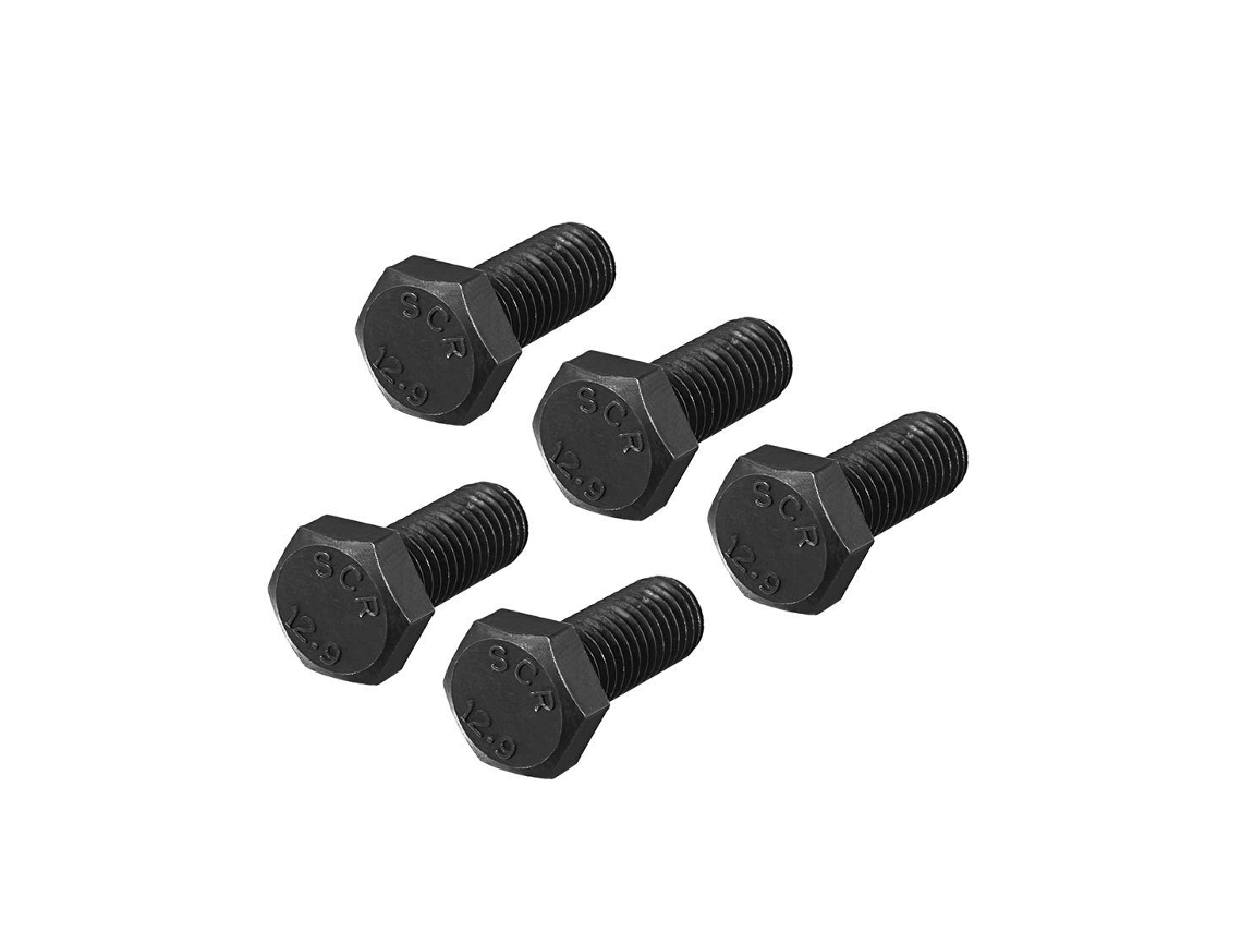 Sextavada Parafusos de Cabeça Esquerda M12x30mm em Aço Carbono Marrom,