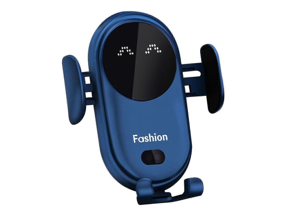 Suporte de Celular para Carro com Carregamento Sem Fio e Luz Sorriso, Rotativo, Universal para Celulares de 4 6.5 Polegadas | S/MARCA