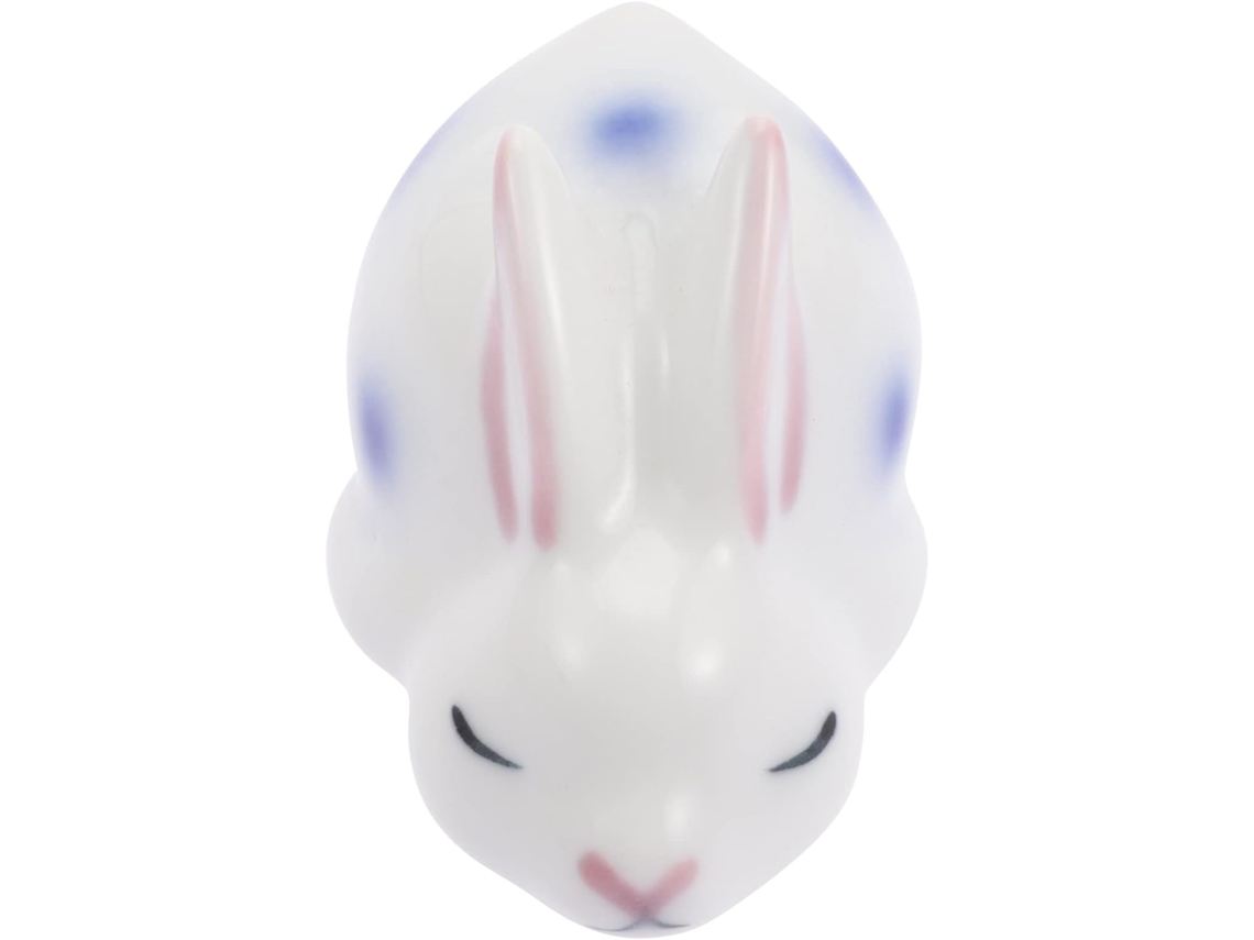 Presente Exclusivo: Coelho De Cerâmica Azul, Decoração Simples E Delicada