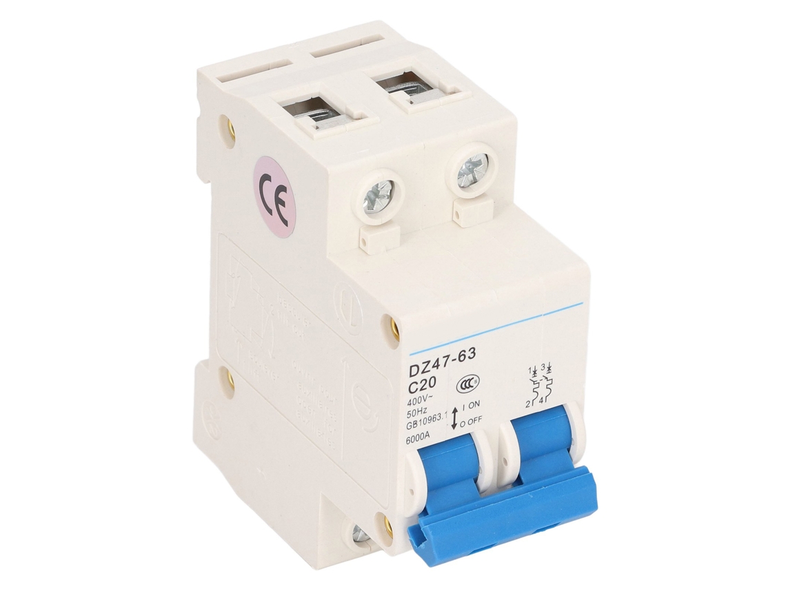 Laxiscreed Disjuntor Miniatura 2p Com Proteção De Corrente Residual Para Segurança E Confiabilidade