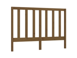 Bed Headboard, Bed Headboards Vidaxl Marrom Madeira De Pinho (126 X 100 Cm)