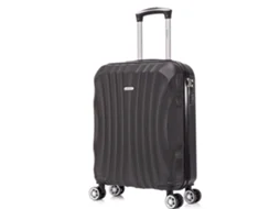 Mala de Cabine RAYKONG Semi-Rígida 4 Rodas Preto (55 x 38 x 23 cm - 45L)