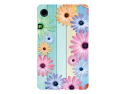 Capa para Samsung Galaxy Tab A11/A9 com estampa de girassol, fina e em TPU.