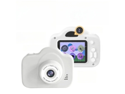 Câmera Infantil 1080p Hd Com Câmera Dupla E Foco Automático, Branca