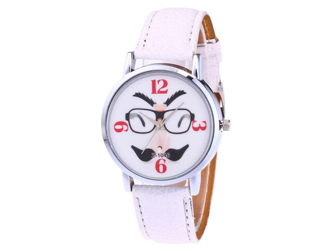 Reloj De Pareja De Cuarzo Con Correa De Cuero Pu Zhoulianfa (blanco)