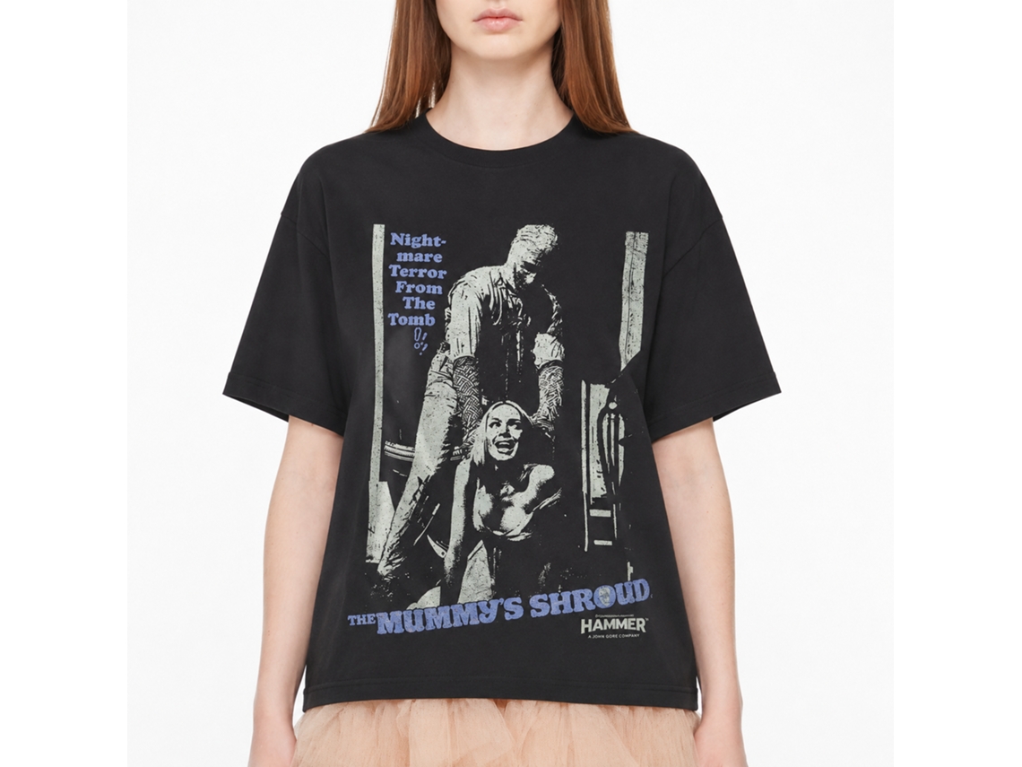 Rockinstone Hammer Horror Mummy Attack Graphic T-shirt Size:xxl