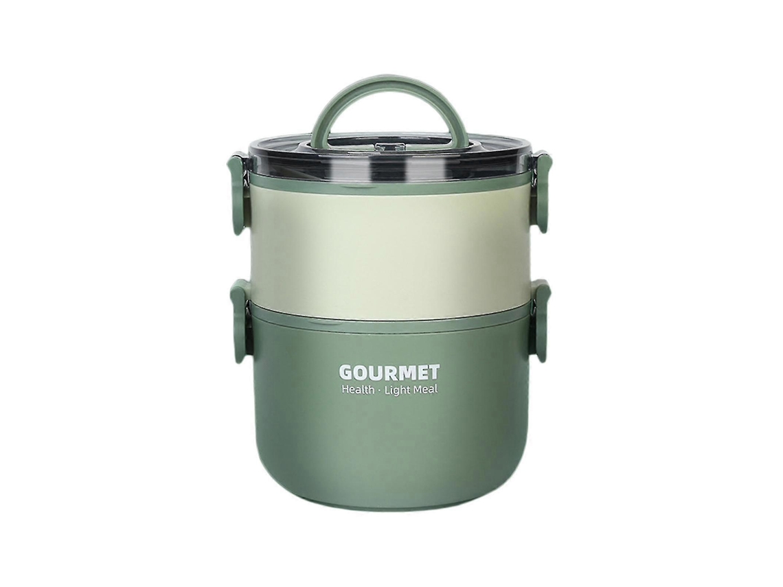 Garrafa Térmica Para Alimentos, Isolada Para Sopa, Recipiente De Aço Inoxidável, Lancheira Bento, Viagens E Camping, 1000ml, Verde, 1000ml