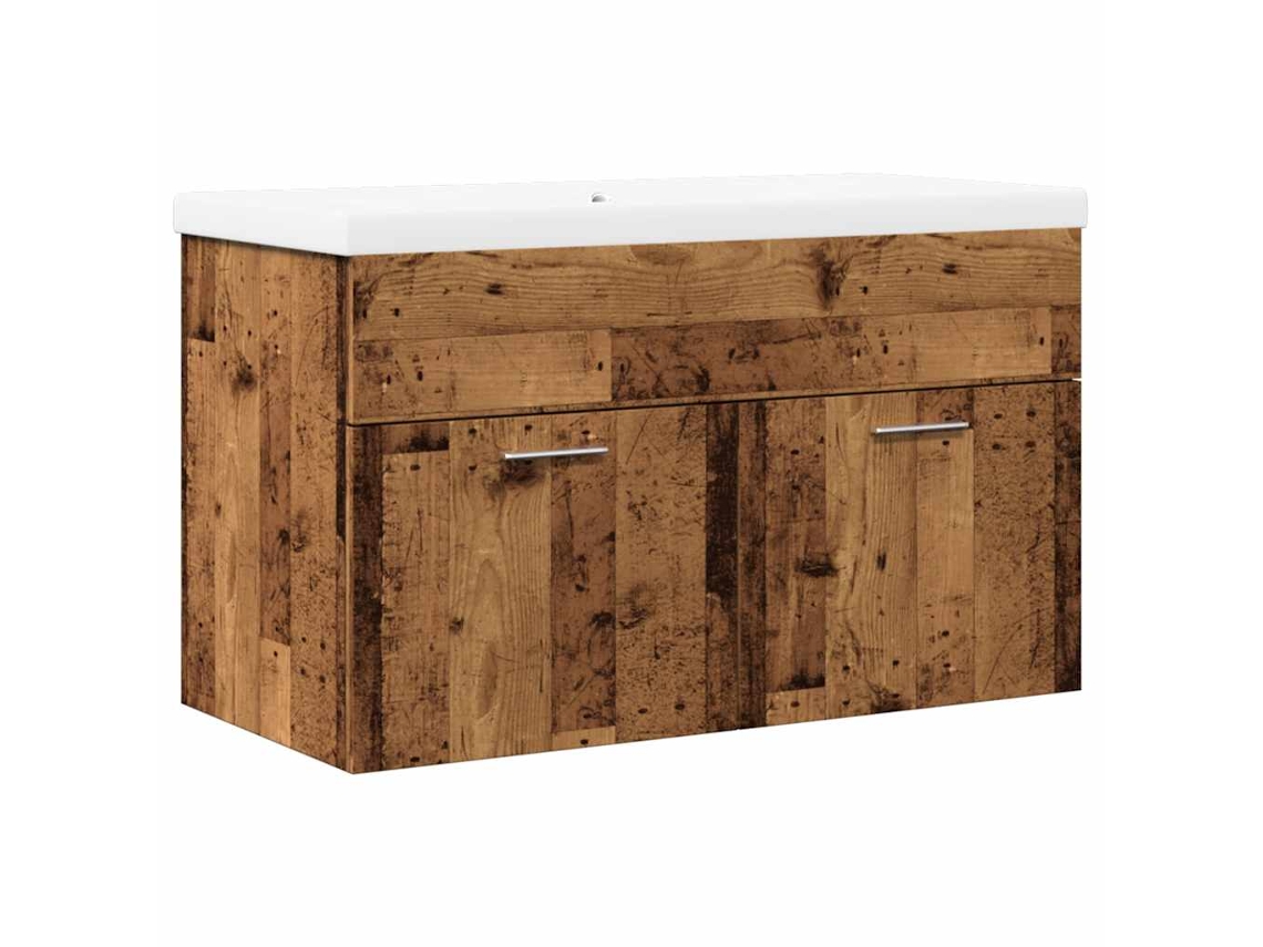 Bathroom Furniture Set, Bathroom Furniture Sets Vidaxl Marrom Madeira Processada (80 X 38.5 X 46 Cm)