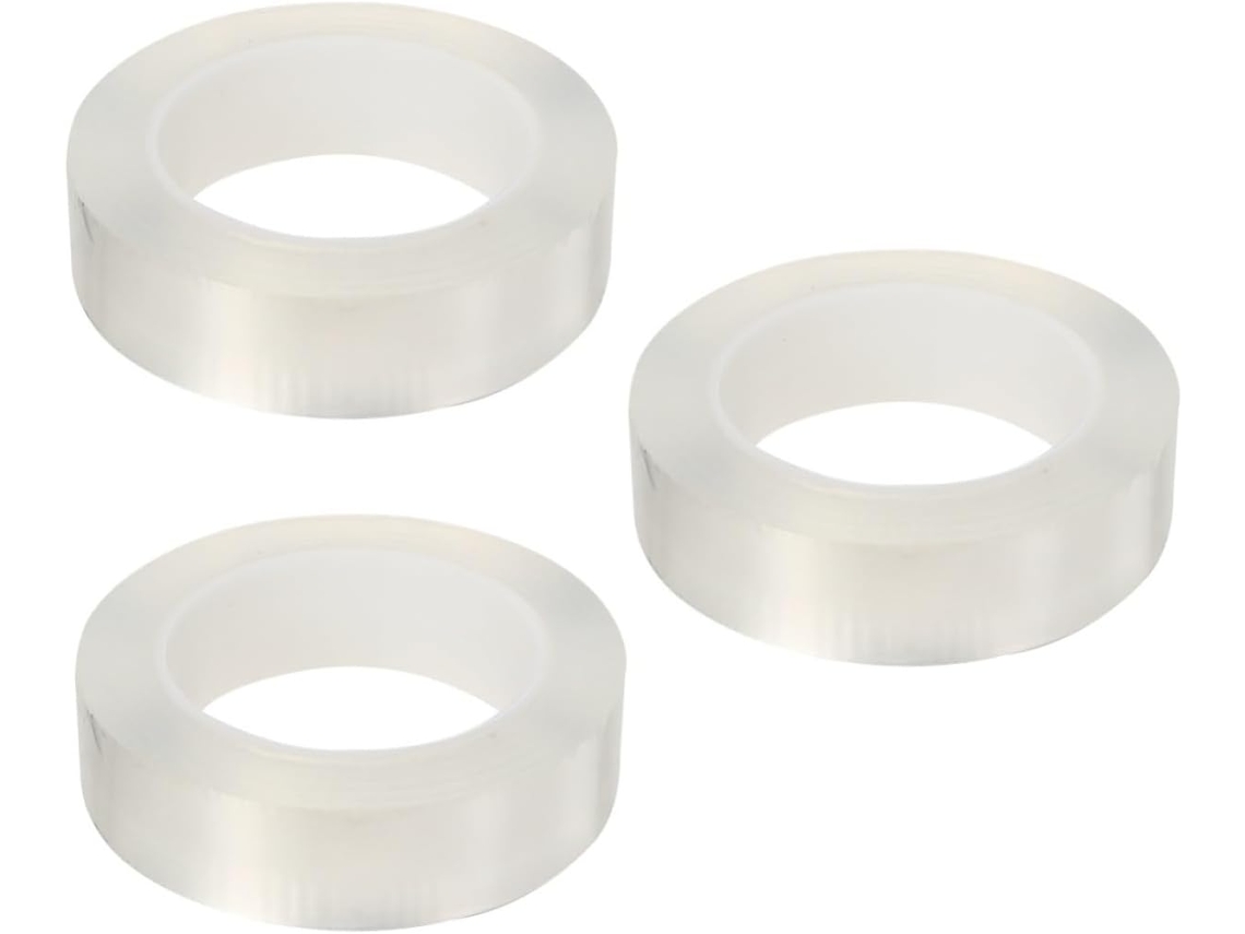 Conjunto de 3 faixas de proteção anticolisão em acrílico para maçanetas de portas de carro.
