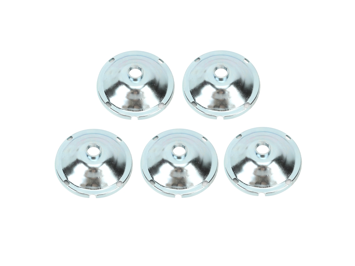 Rebe-5pcs Abatimiento De Lámpara Industrial De Hierro Para Almacén Fábrica Mina Tuerca Interna G1/2 15cm G1/2