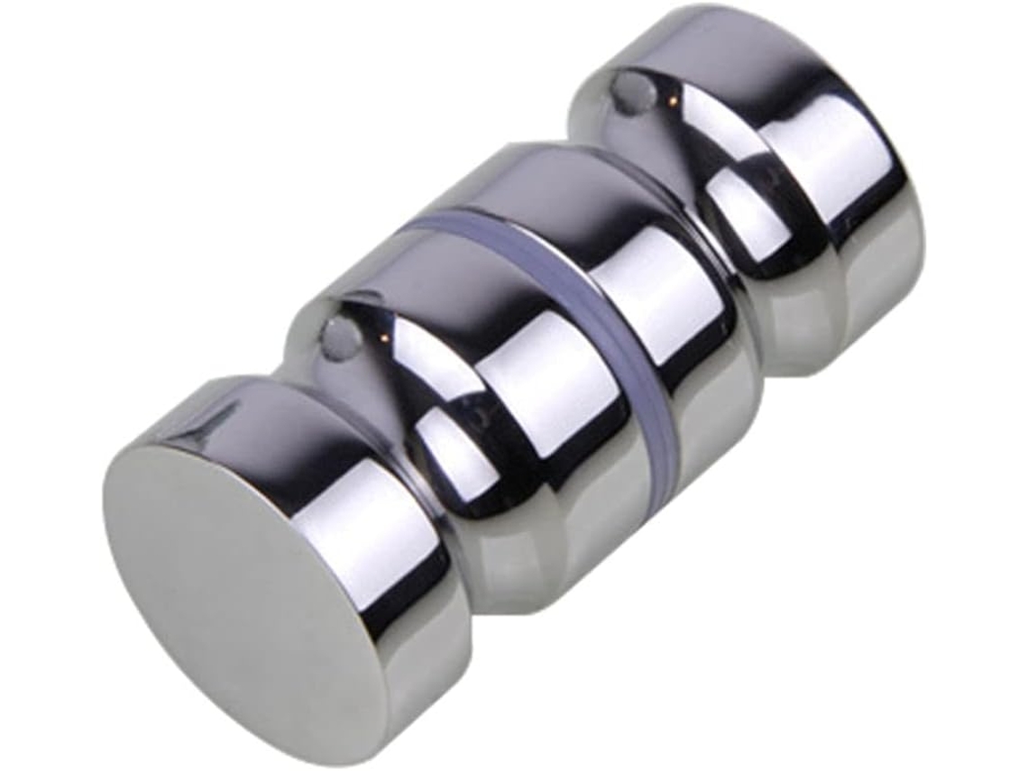 Puxador De Aço Inoxidável Para Porta Vidro Dupla Face, Ideal Para Banheiro, Chuveiro, Armário, Gaveta, Guarda Roupa E