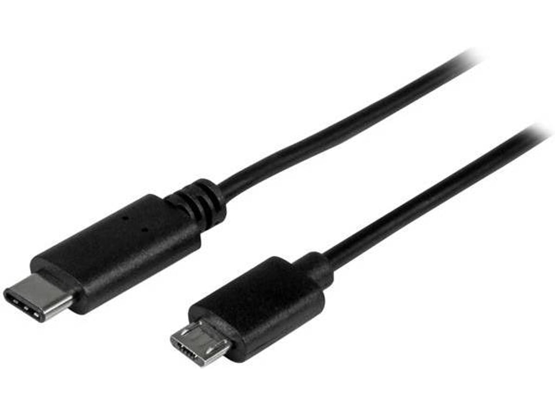 Cabo de Dados STARTECH (USB-C - Micro USB B - 50 cm - Preto)