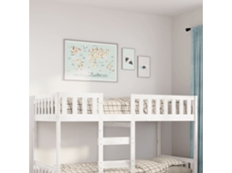 Cama De Criança Sem Colchão 90x190 Cm Pinho Maciço Branco