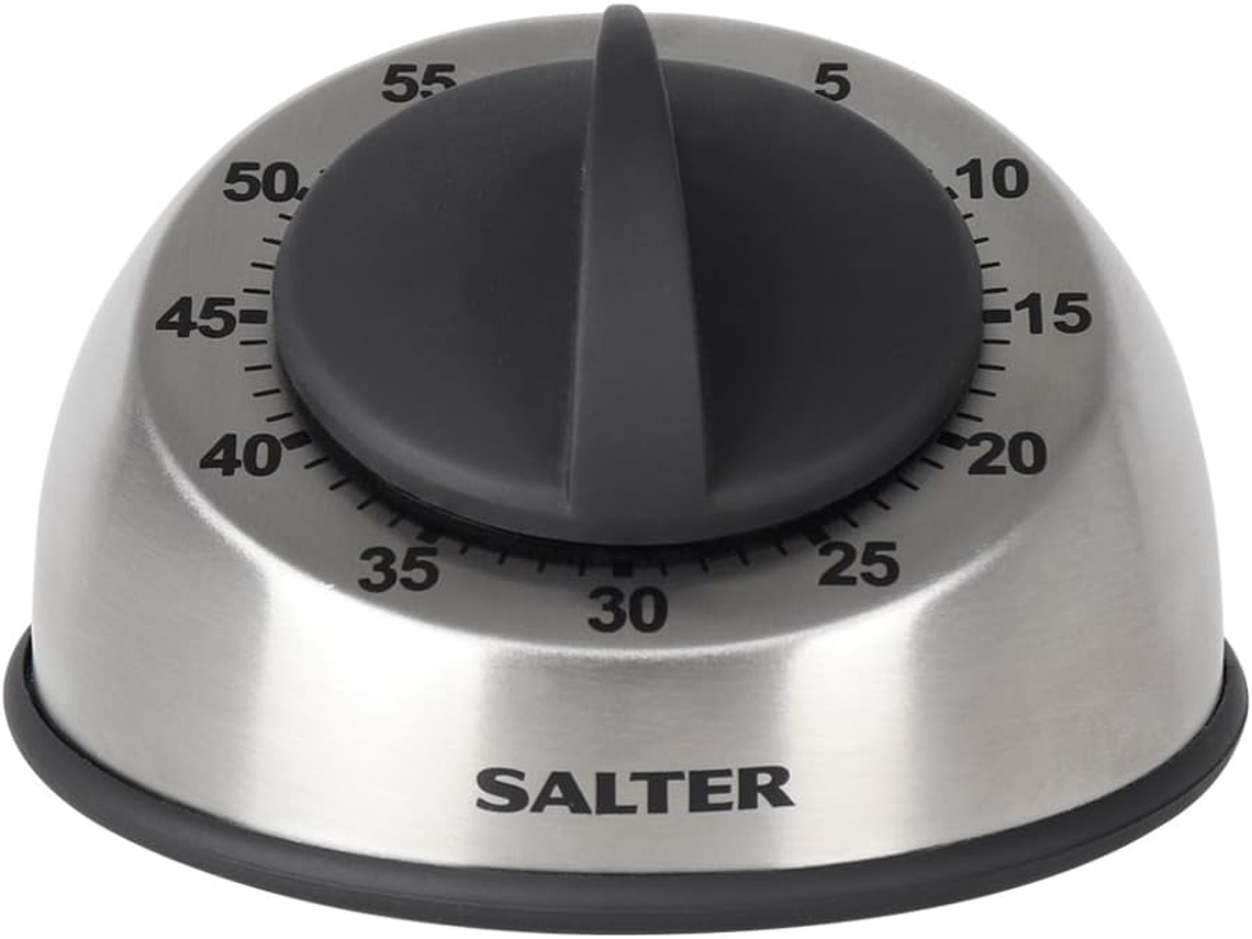 Timer De Aço Inoxidável Mecânico, Alarme Alto, Mecanismo De Relógio Confiável E Poderoso Para Aumentar A Produtividade Em Configurações De Cozinha, Sa