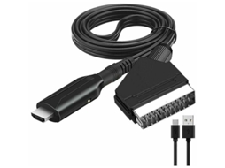 Adaptador Conversor De Vídeo E Áudio Scart Para Hdmi Para Hdtv/dvd/set Top Aquaforge