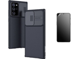 Kit Capa e Película Samsung Note 20 Ultimatte Nillkin Camshield Preto