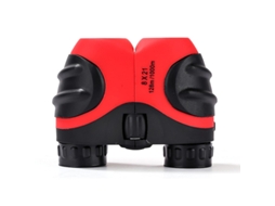 Binóculos Infantis Mini, Portáteis e Compactos com Zoom, Vermelhos BRILVIBERA