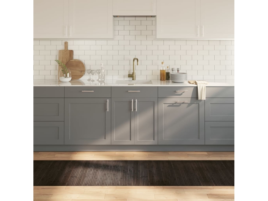 Vidaxl Tapete Retangular 70x300 Cm Bambu Castanho-escuro