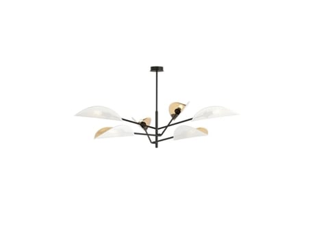 Candeeiro de Teto Vene Aço Preto 102X51X102 Cm EPIKASA