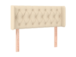 Cabeceira de Cama C/ Abas Tecido 93x16x78/88 Cm Creme MAISON EXCLUSIVE