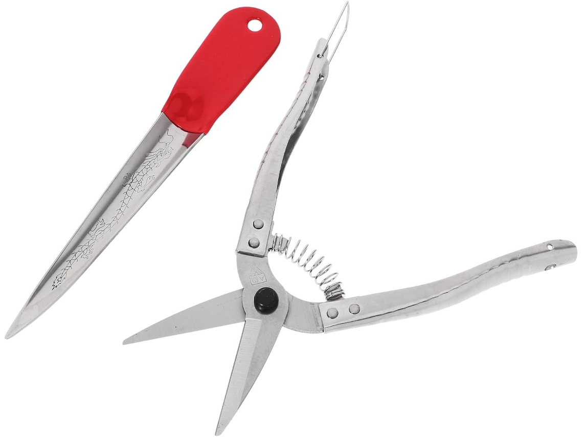 Kit de Ferramentas Inoomp para Reparo de Vime, com Alavanca de Metal e Tesoura Pequena. Ferramenta Robusta para CHABERLU