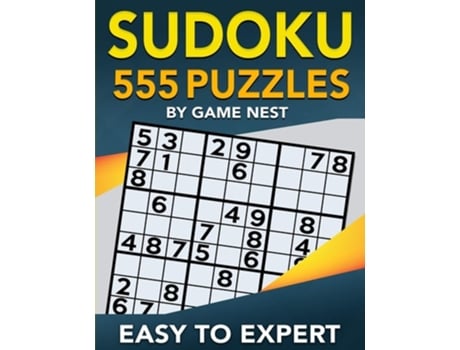 Livro Sudoku 555 Puzzles Easy To Expert Easy, Medium, Hard, Very Hard, And Expert Level Sudoku Puzzle Book For Adults De Game Nest (inglês)