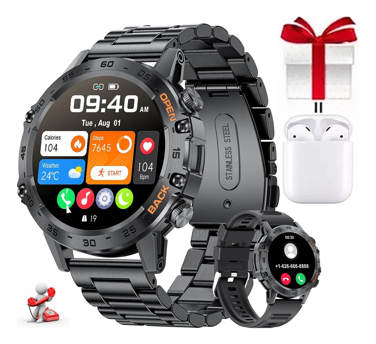Relógio Inteligente Masculino Para Xiaomi Ios /smartwatch/ip67vayotoy