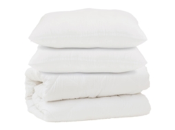 Edredão Com Travesseiro 3 Pcs | Edredom | Duvet Branco Microfibra