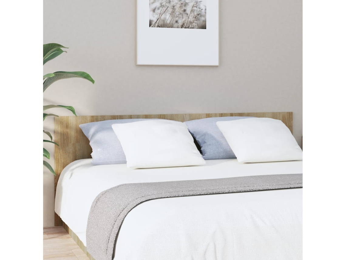 Vidaxl Cabeceira Cama 200x1,5x80 Cm Derivados Madeira Carvalho Sonoma