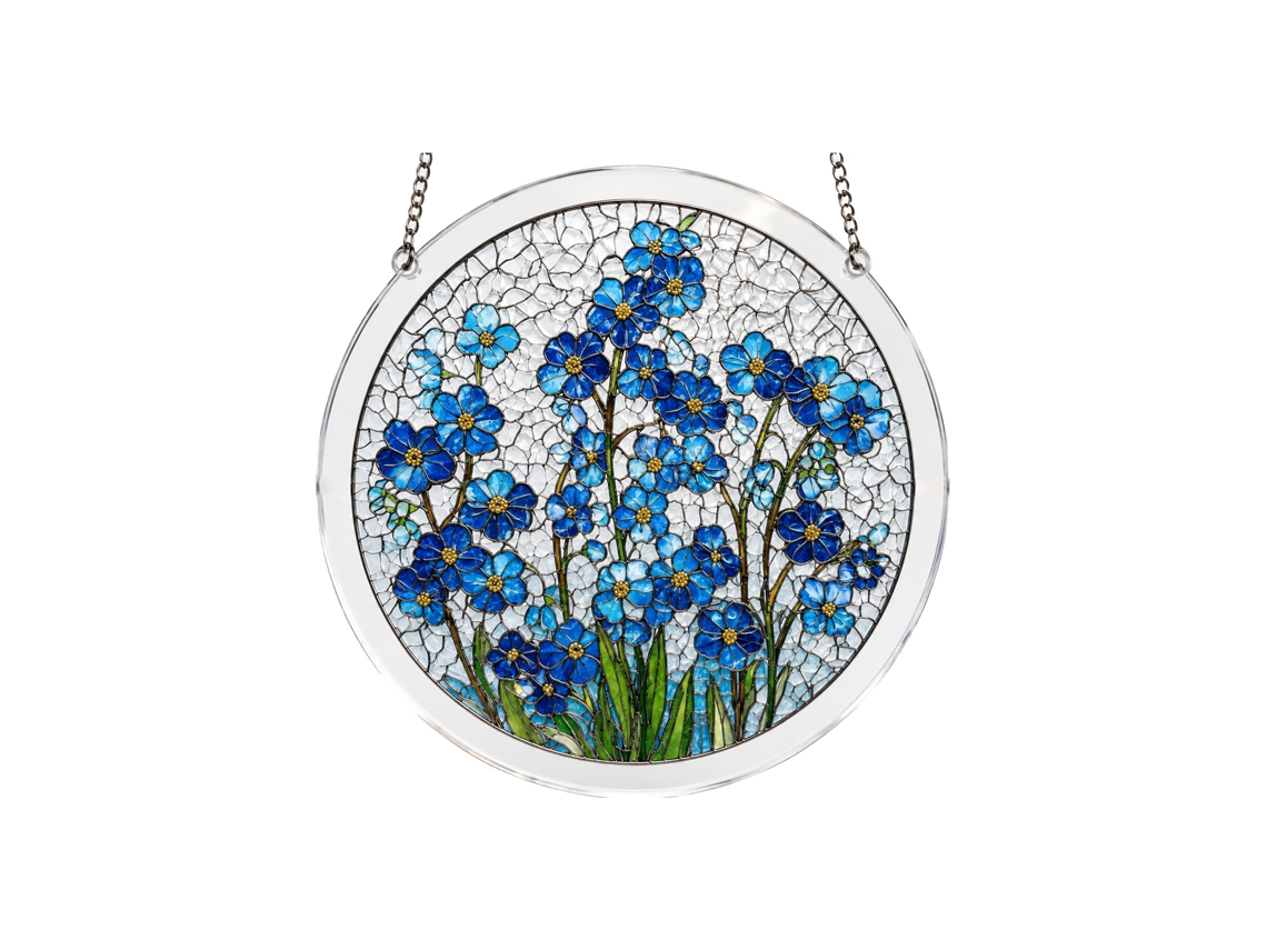 Decoração de janela com flor em acrílico, capta luz solar LAXISCREED