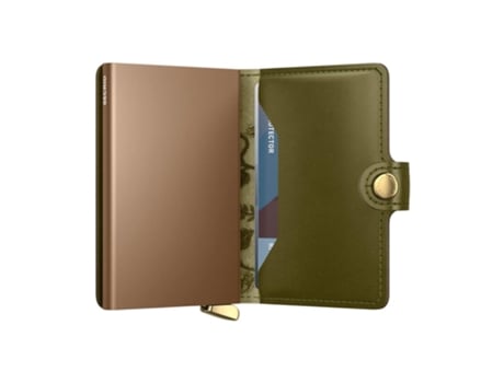 Carteira Carteira, Premium De Mulher Secrid Miniwallet Stitch Floral Verde