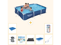 Bestway Piscina Bestway Steel Pro Retangular - 300x201x66 Cm - 8-peças S21560
