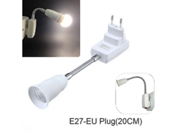 Rebe adaptador de Tomada E27 com Interruptor para Lâmpadas de Luz, Direção Flexível, Lar Escritório Restaurantes