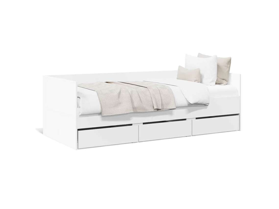 Daybed, Daybeds Vidaxl Branco Madeira Processada (75 X 190 Cm)