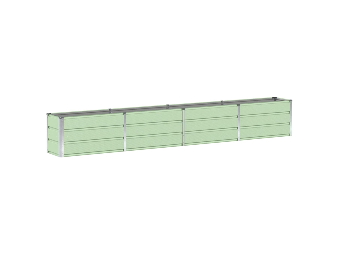 Conjunto 1 Floreira Vidaxl Verde Aço (320 X 40 X 45 Cm)