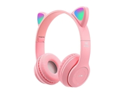 Fones de Ouvido Dobráveis com Leds Gato S/MARCA