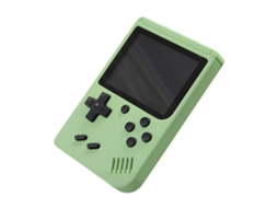 Console de jogos portátil retrô clássico 400/500/800 em 1, tela de 3 polegadas, Slowmoose verde